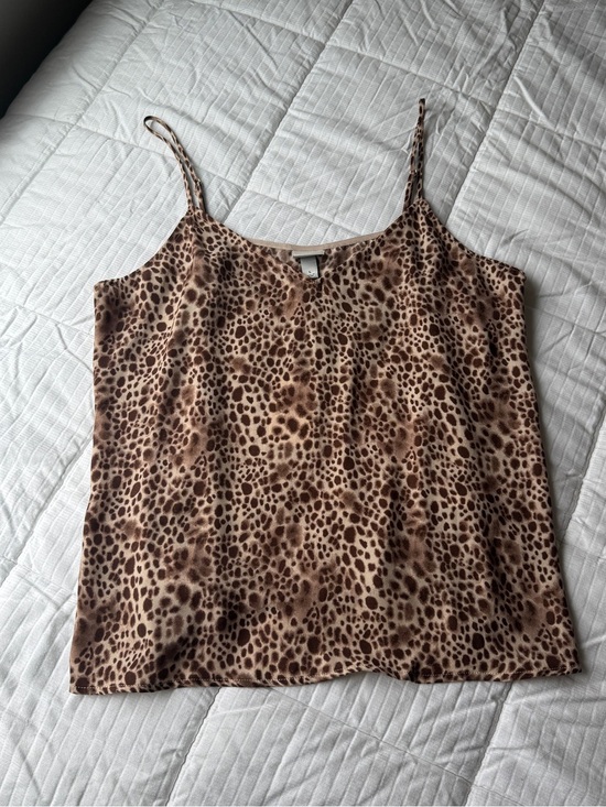 a new day Tops - A New Day leopard print tank top with adjustable straps size L